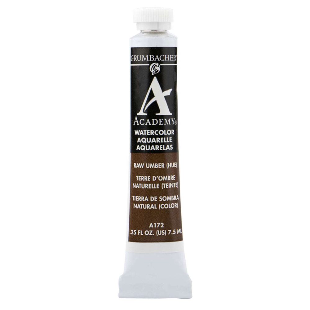 Grumbacher Academy Watercolor 7.5ml Raw Umber