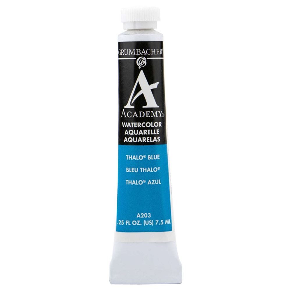 Grumbacher Academy Watercolor 7.5ml Thalo Blue