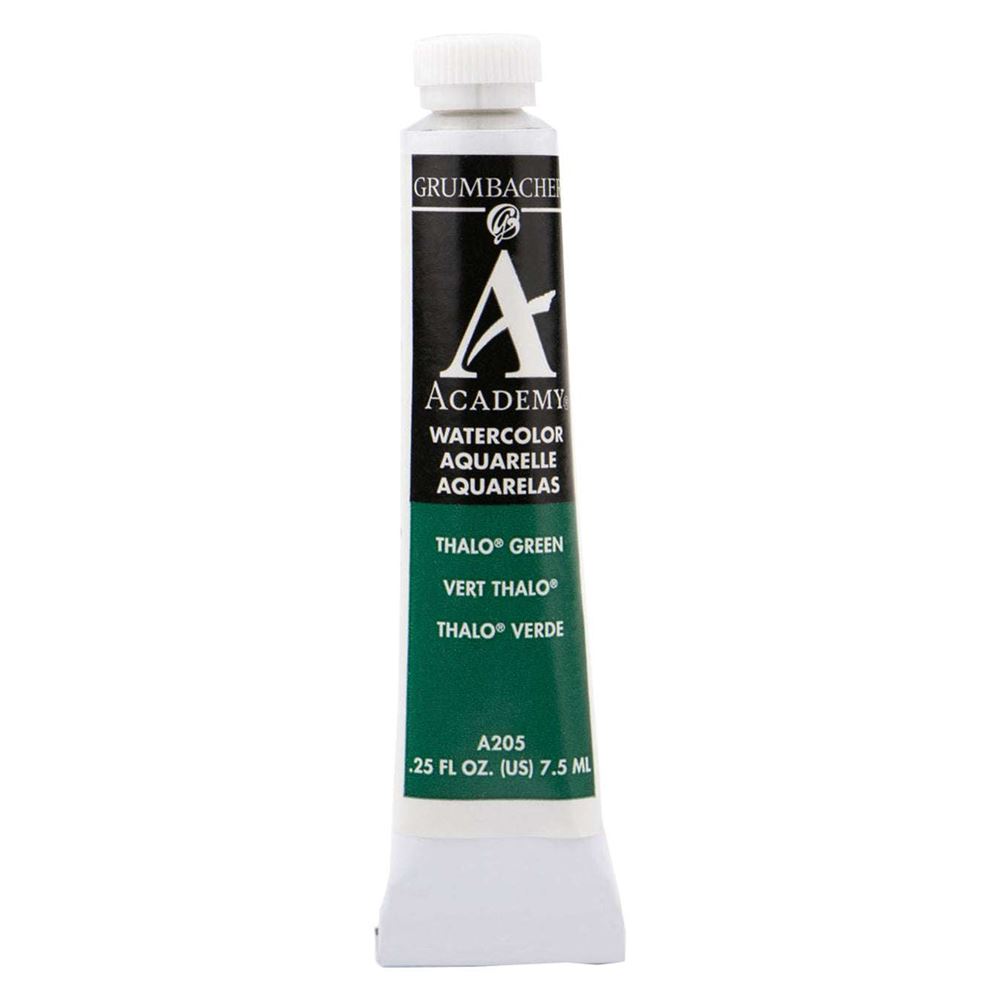 Grumbacher Academy Watercolor 7.5ml Thalo Green