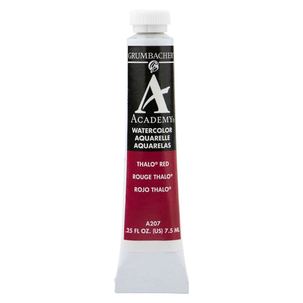 Grumbacher Academy Watercolor 7.5ml Thalo Red