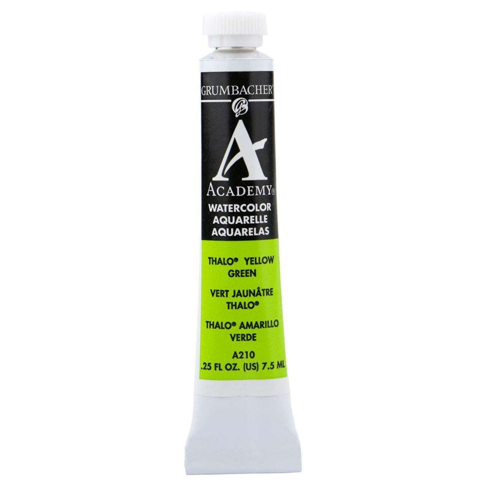 Grumbacher Academy Watercolor 7.5ml Thalo Yellow Green