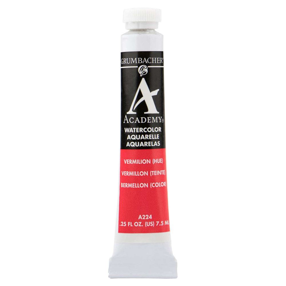 Grumbacher Academy Watercolor 7.5ml Vermillion