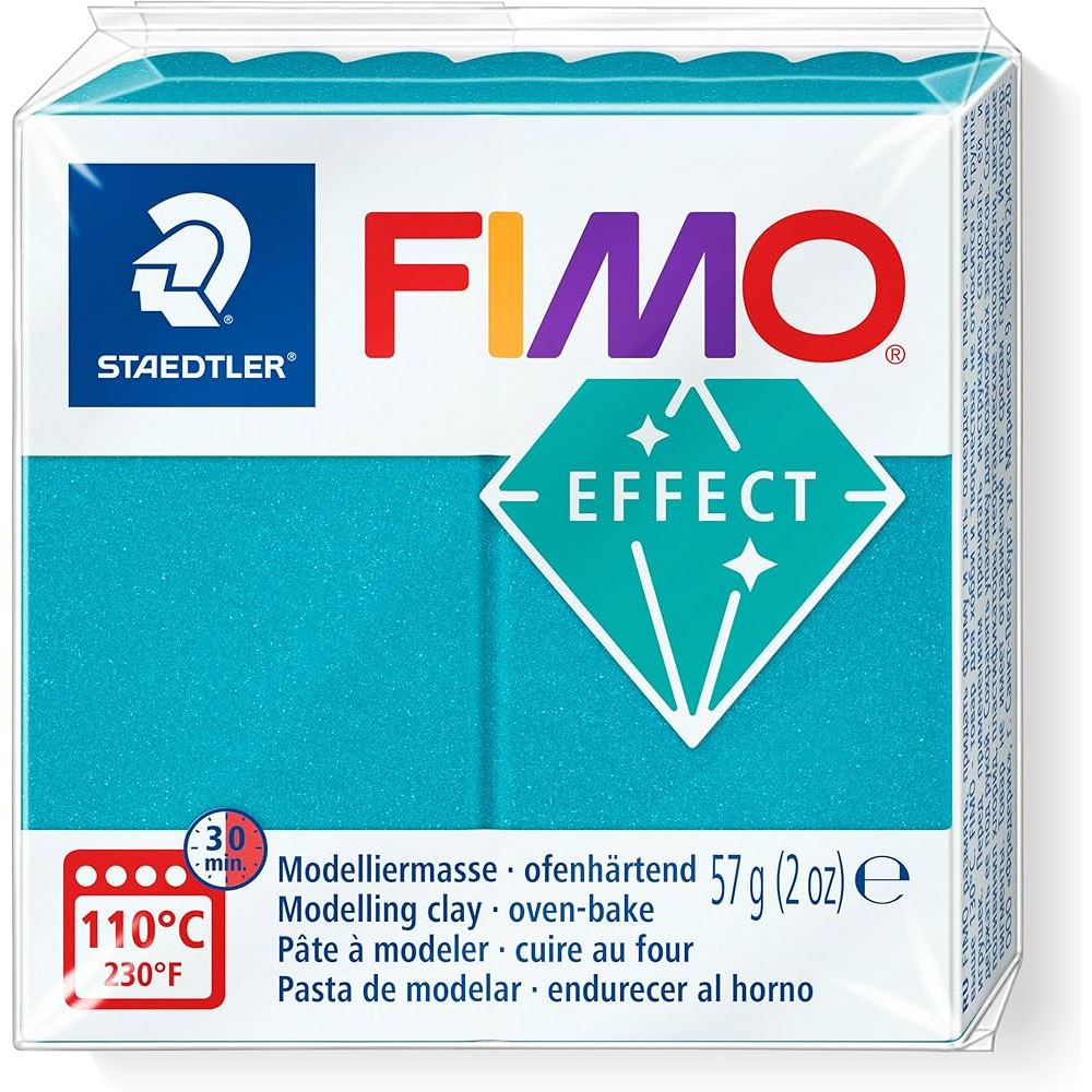 Fimo Effect Polymer Clay 57gm 2oz Metallic Turquoise
