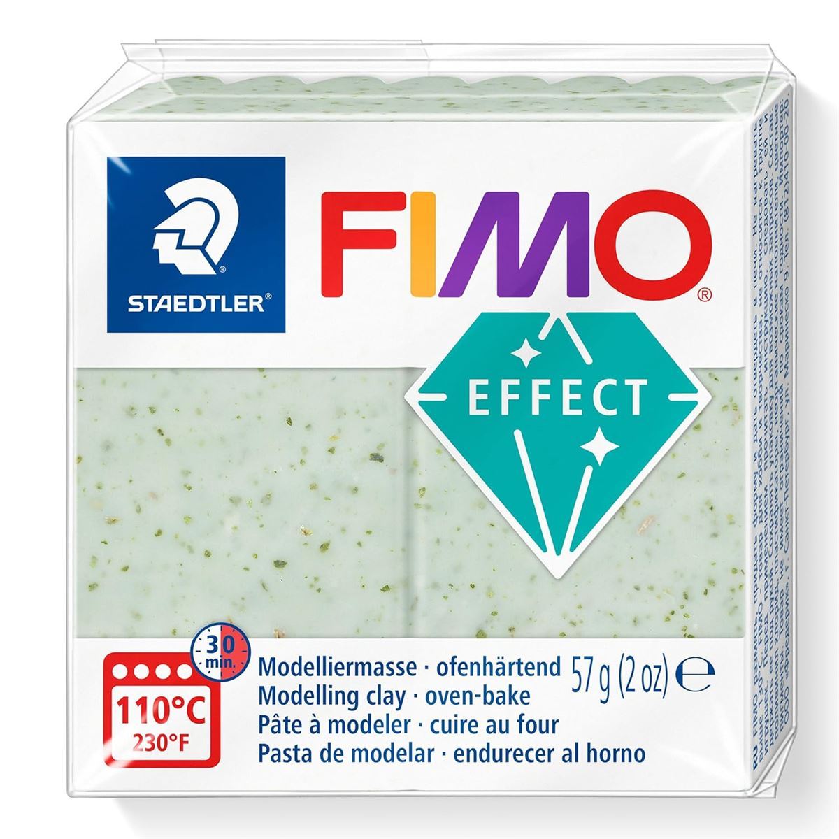 Fimo Effect Polymer Clay 57gm 2oz Botanical Spinach