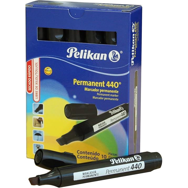 Pelikan 440 Permanent Marker, Box of 10, Black 10pc LIMITED AVAILABILITY, BOXES LEFT
