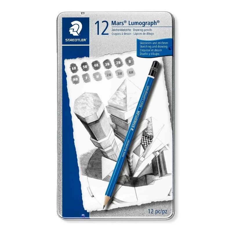 Staedtler Pencil Lumograph Designer Set 12 Degree 6B-4H