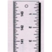 Fairgate Scale Tempered Aluminum 15"x1-1/4" 8ths,16ths Calibrated Two Edges