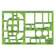 Rapidesign Template House Furnishings 1/4 Scale