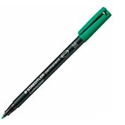 Staedtler Lumocolor 317 Pen Permanent Medium Green, Box of 10