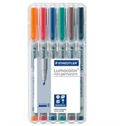 Lumocolor Marker Non-Permanent Broad 6-Color Set