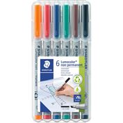 Staedtler Lumocolor 312 Pen Non-Permanent Broad 6-Color Set