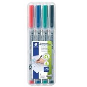 Staedtler Lumocolor 316 Pen Non-Permanent Fine 4-Color Set