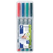 Staedtler Lumocolor 311 Pen Non-permanent Superfine 4-Color Set