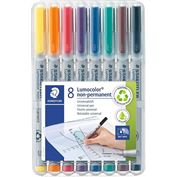 Staedtler Lumocolor 311 Pen Non-Permanent Superfine 8-Color Set