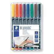 Staedtler Lumocolor 318 Pen Permanent Fine 8-Color Set