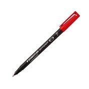 Staedtler Lumocolor 318 Pen Permanent Fine Red, Box of 10