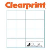 Clearprint Gridded Vellum 4x4 Fade-Out 11x17 50 Sheet Pad #10004416