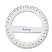 Protractor 6 " 360 Degree Clear