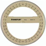 Protractor 6 " 360 Degree Tinted