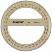 Staedtler Protractor 6 " 360 Degree Tinted