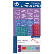 Staedtler Student Lettering Guide 4-Piece Set Assorted Colors