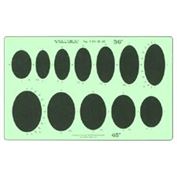 Timely Template Large Ellipse Set of 2