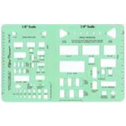 Timely Template Office Planner 1/4 " & 1/8 " Scale