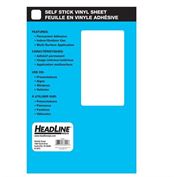Vinyl Stick-On Blank Sheet White