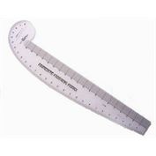 Fairgate Fashion Form 3-in-1 Ruler, Cast Acrylic, 24"