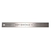 Fairgate Ruler Cuff Width Marking Ruler, 12"x 1-1/4"