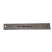 Fairgate Ruler Cuff Width Marking Ruler, 12" x 2"