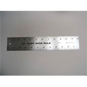 Fairgate Ruler Cuff Width Marking Ruler, 12" x 2-1/4"