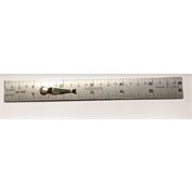 Fairgate Ruler Clip Ruler, English, 6"