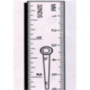 Fairgate Ruler Clip Ruler, Center Finding, 6 "