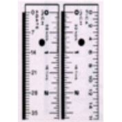 Ruler Printers Aluminum Pica 16th Agates, 12"