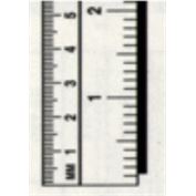 Ruler, Metric/English, 1" x 100", (Specify R to L or L to R]top