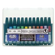 Chartpak AD Marker 12 Color Set Pastel