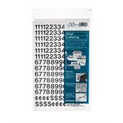 Chartpak Vinyl Numbers 1/2" Black