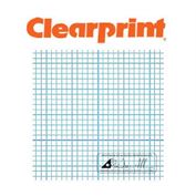 Clearprint Gridded Vellum 1000HP-1MM 8.5 x 11 F/O 50 Sheet Pad #10007410