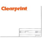 Clearprint Vellum Engineer Titleblock 22x34 10 Sheets #10221226