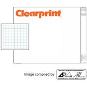 Clearprint Vellum Architect Titleblock 18x24 Grid 8x8 10 Shts #10212222