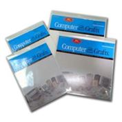Computer Grafix Clear Adhesive Backed Ink Jet Plastic Sheets 8.5X11