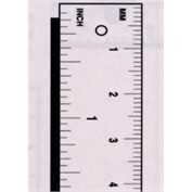 Fairgate Ruler Alum Standard & Metric Combo 18"