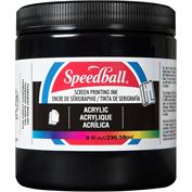 Speedball Acrylic Screen Printing Ink Permanent Black 8 oz