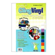 Grafix Cling Vinyl 9X12 White