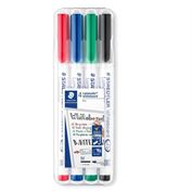 Staedtler Lumocolor 301 Whiteboard Dry Erase Pens Set of 4 Colors