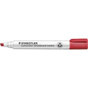 Staedtler Lumocolor Whiteboard Marker Chisel Tip Red - Box of 10 LIMITED AVAILABILITY