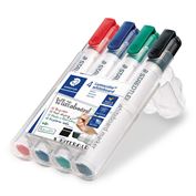 Staedtler Lumocolor Whiteboard Markers Chisel Tip - Set of 4 Colors LIMITED AVAILABILITY