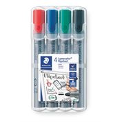 Staedtler Lumocolor Marker Flipchart Markers Bullet Tip - Set of 4 Colors LIMITED AVAILABILITY