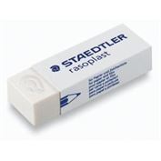 Eraser White Plastic